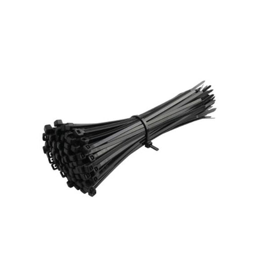 Safeline 300MM X 4.8 CABLE TIES BLACK PK100